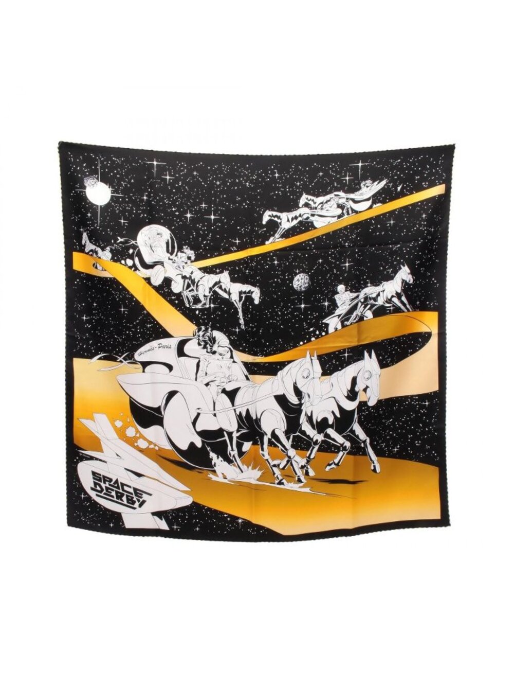 Hermes Scarf Carre 90 Space Derby Silk